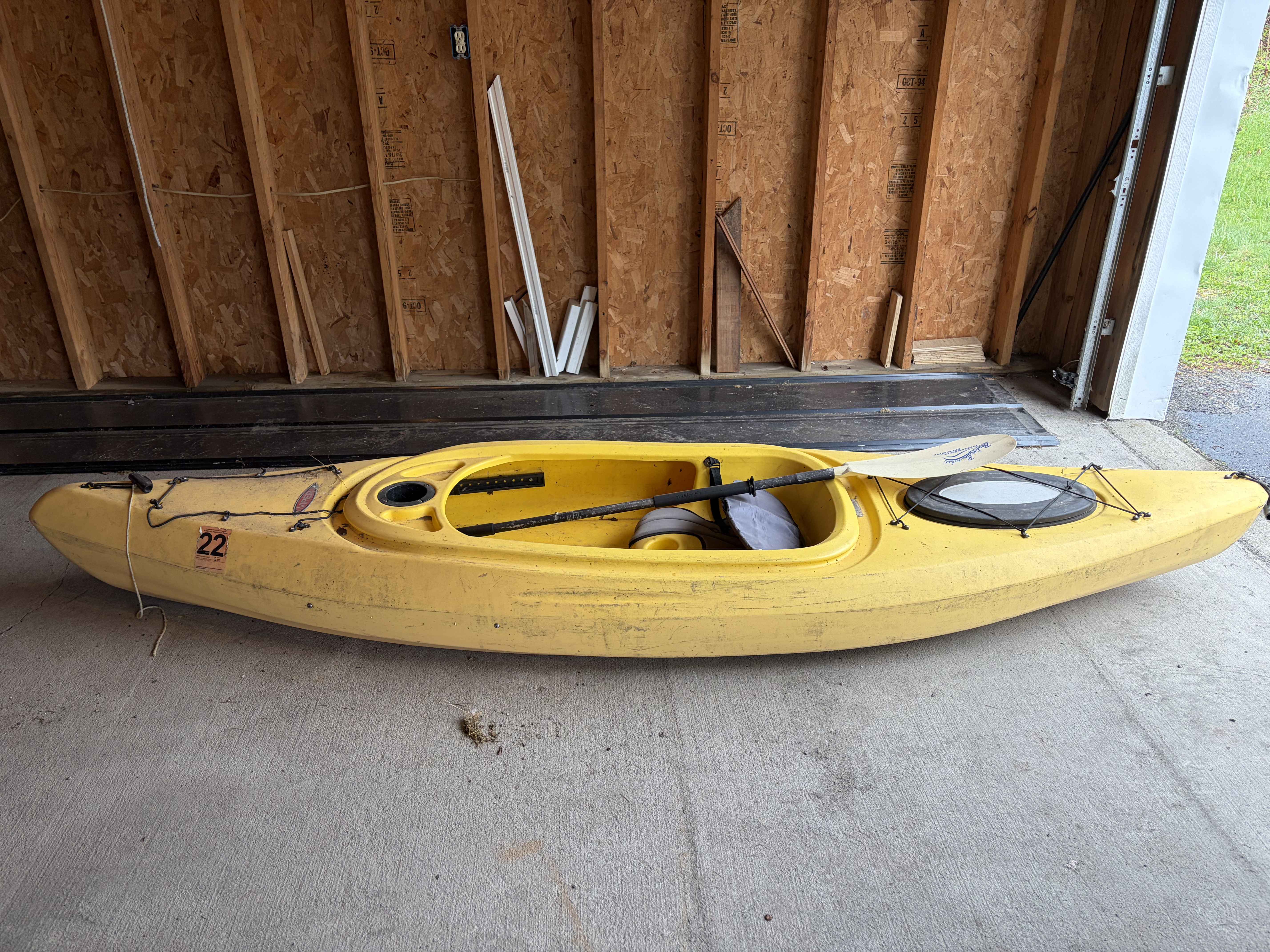 Recreational Sit-Inside Kayak — Yellow
