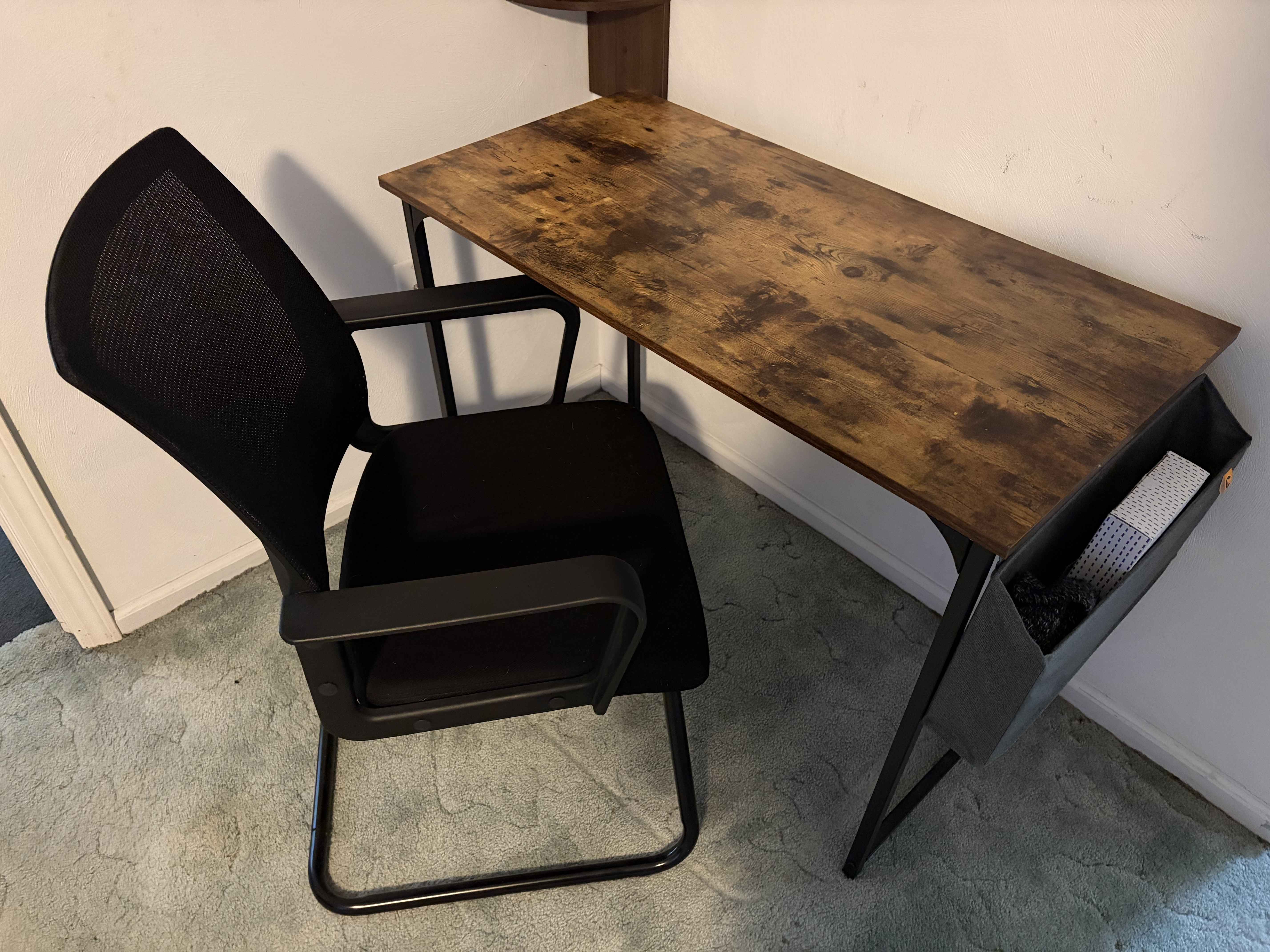 Industrial Rustic Desk & Mesh Chair